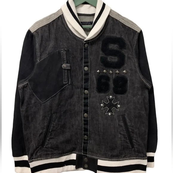 Vintage SEAN JOHN SeditionariesPunk Style Denim Jacket XXL